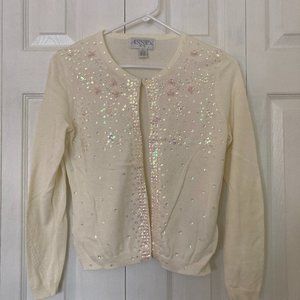 Casual Corner Annex Beaded Cardigan Sweater Petite